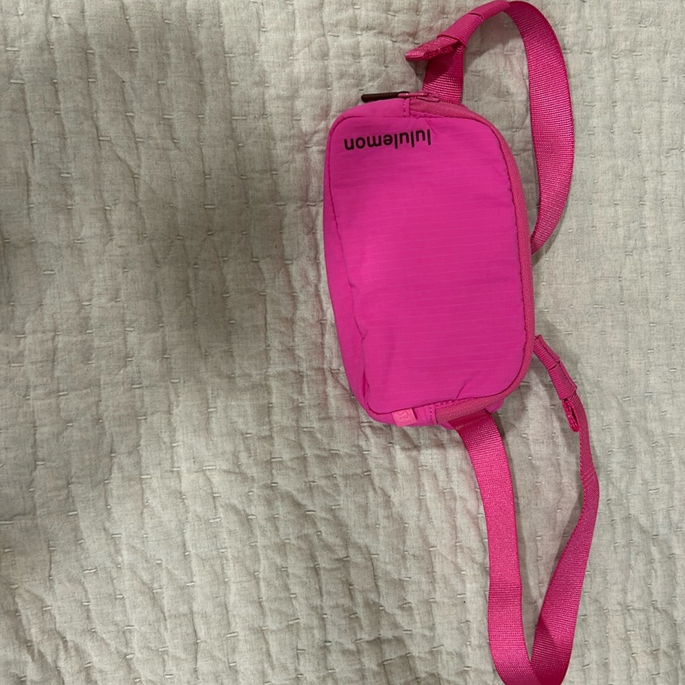 Pink cross body bag